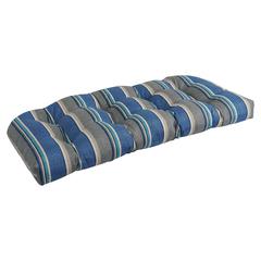42-inch by 19-inch U-Shaped Patterned Spun Polyester Tufted Settee/Bench Cushion  93180-LS-REO-66