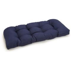 42-inch by 19-inch U-Shaped Solid Spun Polyester Tufted Settee/Bench Cushion
