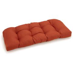 42-inch by 19-inch U-Shaped Solid Spun Polyester Tufted Settee/Bench Cushion