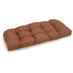 42-inch by 19-inch U-Shaped Solid Spun Polyester Tufted Settee/Bench Cushion