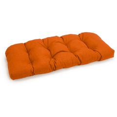 42-inch by 19-inch U-Shaped Solid Spun Polyester Tufted Settee/Bench Cushion