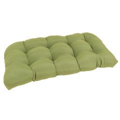 42-inch by 19-inch U-Shaped Twill Tufted Settee/Bench Cushion