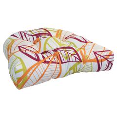 19-inch U-Shaped Spun Polyester Outdoor Tufted Dining Chair Cushion