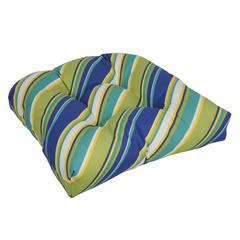 19-inch U-Shaped Spun Polyester Outdoor Tufted Dining Chair Cushion