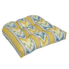 19-inch U-Shaped Spun Polyester Outdoor Tufted Dining Chair Cushion