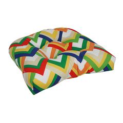 19-inch U-Shaped Spun Polyester Outdoor Tufted Dining Chair Cushion