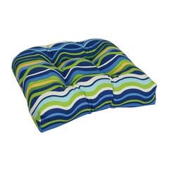 19-inch U-Shaped Spun Polyester Outdoor Tufted Dining Chair Cushion