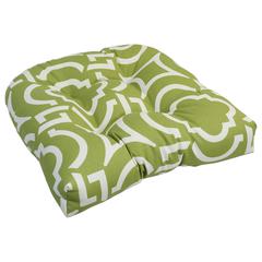 19-inch U-Shaped Spun Polyester Outdoor Tufted Dining Chair Cushion