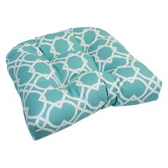 19-inch U-Shaped Spun Polyester Outdoor Tufted Dining Chair Cushion