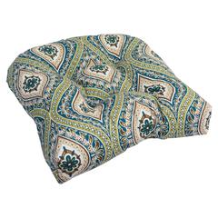 19-inch U-Shaped Spun Polyester Outdoor Tufted Dining Chair Cushion