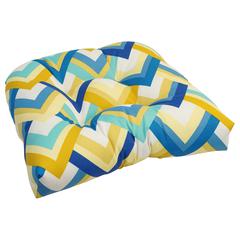 19-inch U-Shaped Spun Polyester Outdoor Tufted Dining Chair Cushion