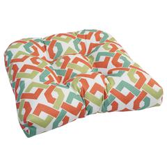 19-inch U-Shaped Spun Polyester Outdoor Tufted Dining Chair Cushion