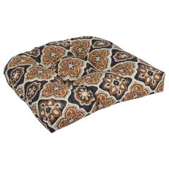 19-inch U-Shaped Spun Polyester Outdoor Tufted Dining Chair Cushion
