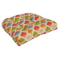 19-inch U-Shaped Spun Polyester Outdoor Tufted Dining Chair Cushion