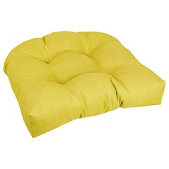 19-inch U-Shaped Solid Spun Polyester Tufted Dining Chair Cushion