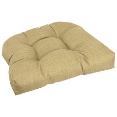 19-inch U-Shaped Solid Spun Polyester Tufted Dining Chair Cushion