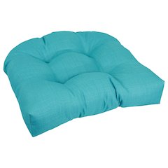 19-inch U-Shaped Solid Spun Polyester Tufted Dining Chair Cushion