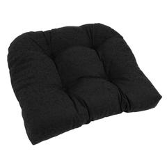 19-inch U-Shaped Twill Tufted Dining Chair Cushion  93184-1CH-TW-BK