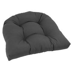 19-inch U-Shaped Twill Tufted Dining Chair Cushion  93184-1CH-TW-GY