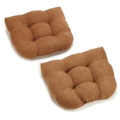 19-inch U-Shaped Micro Suede Tufted Dining Chair Cushion (Set of 2)