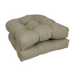 19-inch U-Shaped Premium Outdoor Tufted Dining Chair Cushion