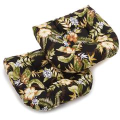 19-inch U-Shaped Outdoor Spun Polyester Tufted Dining Chair Cushion (Set of 2)