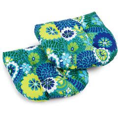 19-inch U-Shaped Outdoor Spun Polyester Tufted Dining Chair Cushion (Set of 2)