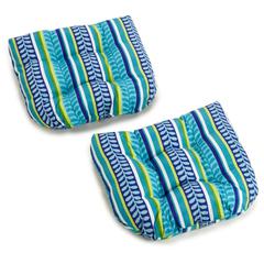 19-inch U-Shaped Outdoor Spun Polyester Tufted Dining Chair Cushion (Set of 2)