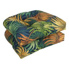 19-inch U-Shaped Patterned Spun Polyester Tufted Dining Chair Cushions (Set of 2) 93184-2CH-REO-61