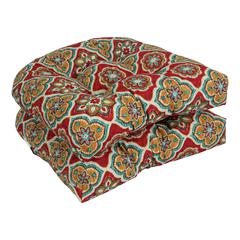 19-inch U-Shaped Patterned Spun Polyester Tufted Dining Chair Cushions (Set of 2) 93184-2CH-REO-63