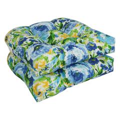 19-inch U-Shaped Patterned Spun Polyester Tufted Dining Chair Cushions (Set of 2) 93184-2CH-REO-65