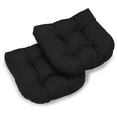 19-inch U-Shaped Twill Tufted Dining Chair Cushion (Set of 2)