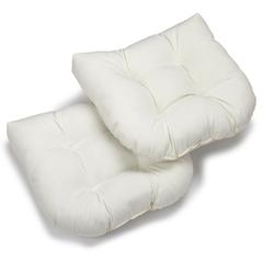 19-inch U-Shaped Twill Tufted Dining Chair Cushion (Set of 2)