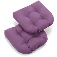 19-inch U-Shaped Twill Tufted Dining Chair Cushion (Set of 2)