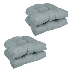 19-inch Premium Olefin Tufted Outdoor Chair Cushions (Set of 4)