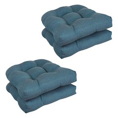 19-inch Premium Olefin Tufted Outdoor Chair Cushions (Set of 4)