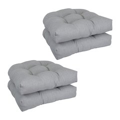 19-inch Premium Olefin Tufted Outdoor Chair Cushions (Set of 4)