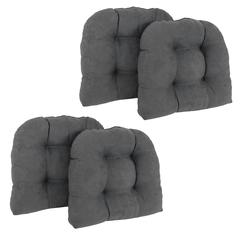 19-inch U-Shaped Micro Suede Tufted Dining Chair Cushions (Set of 4)