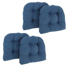 19-inch U-Shaped Micro Suede Tufted Dining Chair Cushions (Set of 4)