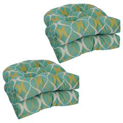 19-inch U-Shaped Premium Outdoor Tufted Dining Chair Cushion