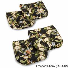 19-inch U-Shaped Spun Polyester Outdoor Tufted Dining Chair Cushions (Set of 4)