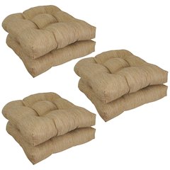 19-inch Premium Olefin Tufted Outdoor Chair Cushions (Set of 6)