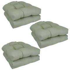 19-inch Premium Olefin Tufted Outdoor Chair Cushions (Set of 6)