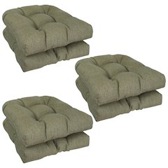 19-inch Premium Olefin Tufted Outdoor Chair Cushions (Set of 6)