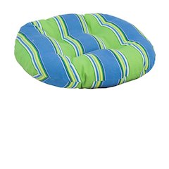 18-inch Round Spun Polyester Tufted Footstool Cushion