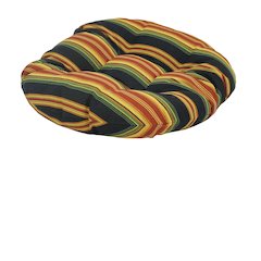 18-inch Round Spun Polyester Tufted Footstool Cushion