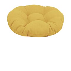 18-inch Round Solid Spun Polyester Tufted Footstool Cushion 93301-18IN-REO-SOL-03