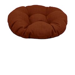 18-inch Round Spun Polyester Tufted Footstool Cushion