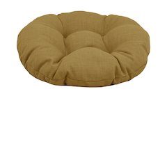 18-inch Round Spun Polyester Tufted Footstool Cushion