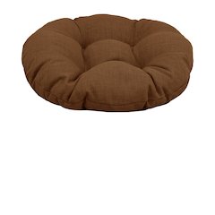 18-inch Round Solid Spun Polyester Tufted Footstool Cushion 93301-18IN-REO-SOL-09